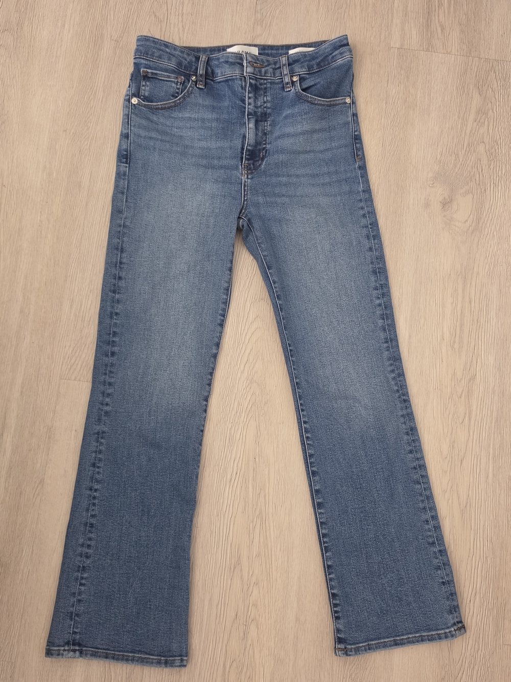 FRAME The Reboot Crop Jeans Size 27 Blue Straight Leg Cropped Denim